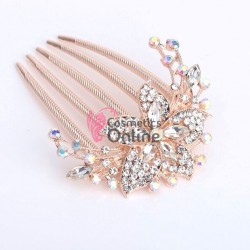 Accesoriu elegant pentru decor par AP025II Auriu cu pini si cristale